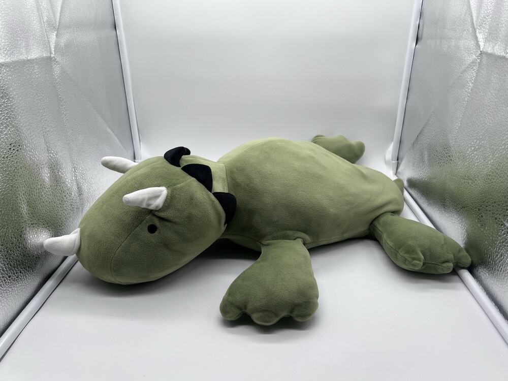 Pillowfort Weighted Green Triceratops Dinosaur Plush Lessen Anxiety 24"x7" 2022
